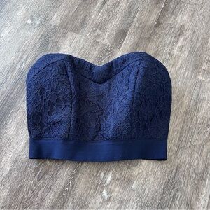 BNWOT size small Navy Lace Bustier